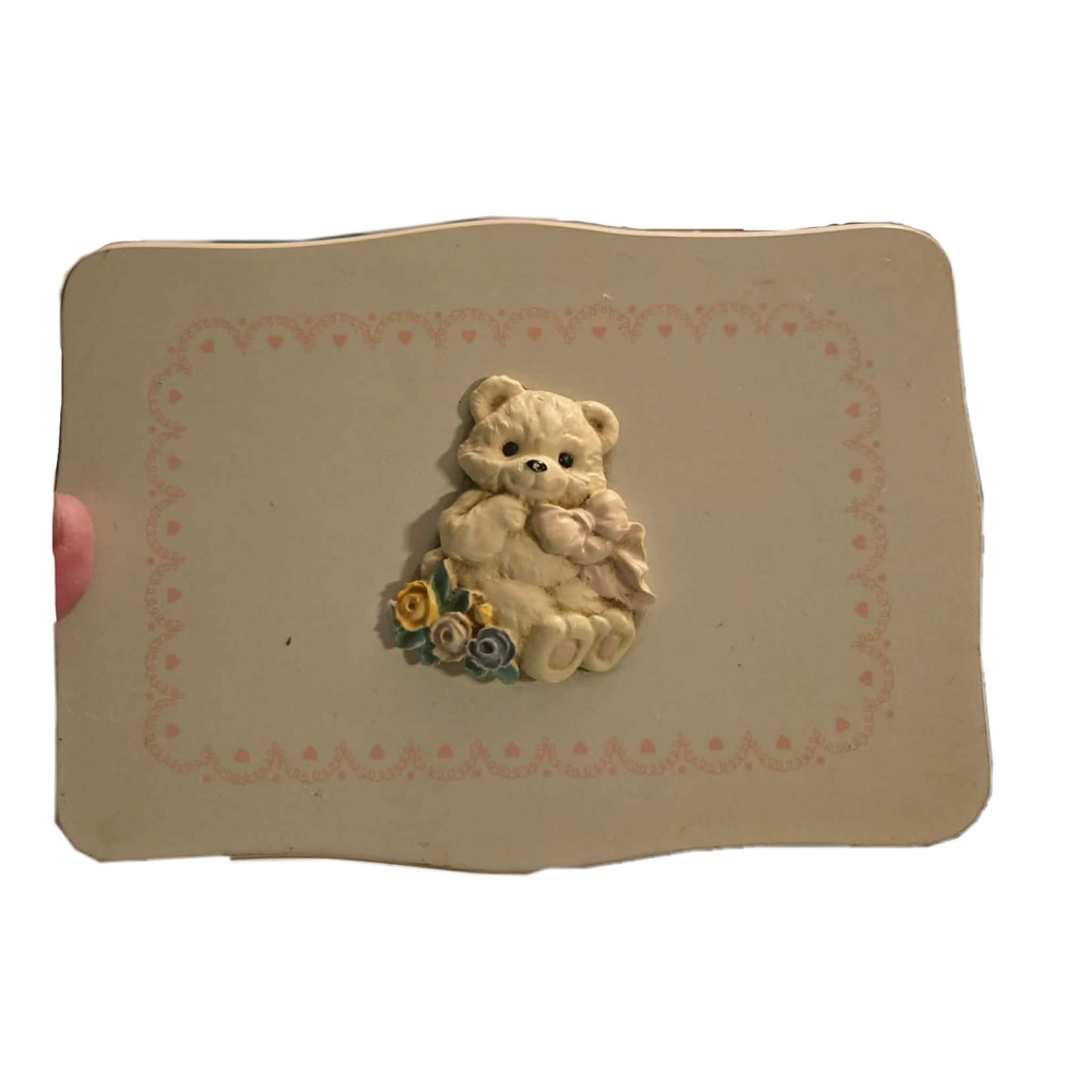 Adorable 90s Teddy Bear Jewelary Box
